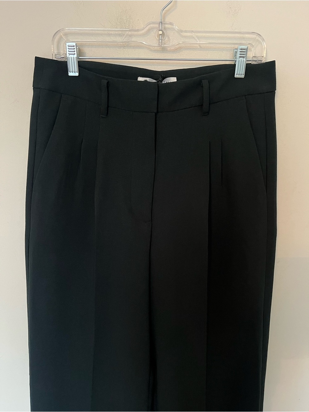 American Tall Pleated Wide Leg Trousers Midnight Green Tall 34.5” Inseam 12T - Picture 3 of 13